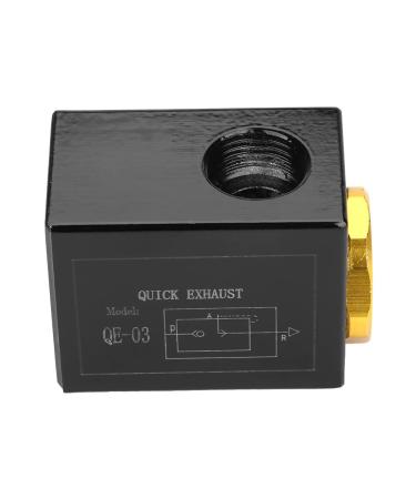 Rapid ventilation valve made of aluminum alloy for air cylinder high efficiency noise mounted between the air -cylinder and reverse valve (1)