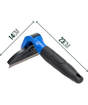 Happilax Dog Deshedding Brush | Undercoat Grooming Tool for Loose Hair Removal | 100mm Blue-Black - Buy Online on GoSupps.com
