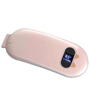 Samnuerly portable wireless waist-quick heating pillows with 3 heat levels 3 vibration modes menstrual pads for relieving back or abdominal pain for women and girls (color: pink)