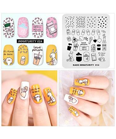 Alexnailart Nail Image Stamp Stencil - Pill Pattern Manicure Printing Tool for Perfect Nail Art - Buy Online on GoSupps.com