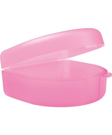 wellsamed KFO splint box standard pink for storing braces dentures or dental splints