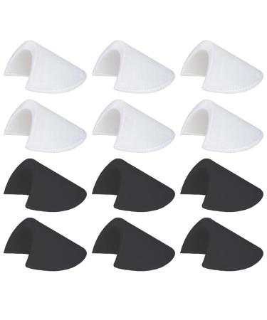 Shoulder Pads Sewing Set-in Shoulder Pads Foam Pads 1/2'' 6 Pairs