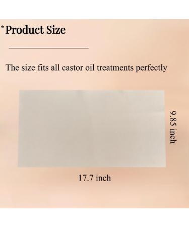 Wool Flannel Castor Oil Pack Wrap - Reusable & Highly Absorbent Compress for Liver Detox & Pain Relief - Buy Online on GoSupps.com