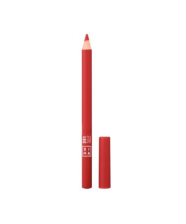 3ina make -up - The Lip Pencil 241 - Red lip contour pencil with jojoba oil nourishes and moistened the lips - lip lips for fuller lips - creamy lip contour pencil - vegan - cruples free red 241