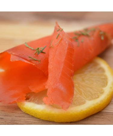 Smoked Salmon Sockeye Lox Cold Smoked Wild Caught Pacific Canadian Fish Sliced (2-lb) 907 g (Pack of 1) - Buy Online on GoSupps.com