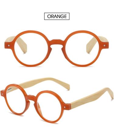 Shop Retro Round Reading Glasses | Vintage Style Wood & Plastic | Unisex Visual Aid +1.0 to +4.0 - Buy Online on GoSupps.com