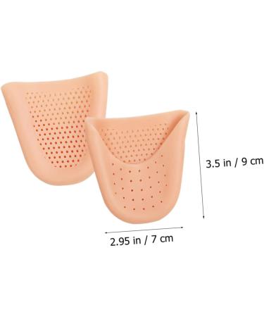 Healifty Invisible Toe Sleeve Forefoot Pads for Women - 6 Pairs, Comfortable Shoe Inserts for Heels, Professional Toe Protector Guards - Assorted Colors (9x7cm, Pack of 3) - Buy Online on GoSupps.com