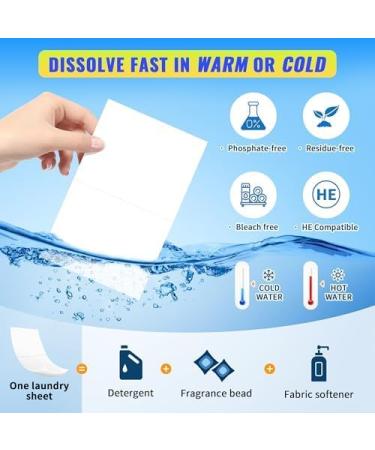 FIXSMITH Hypoallergenic Laundry Detergent Sheets - 200 Loads Fresh Linen Scent Eco-Friendly & Plastic-Free Travel Detergent Strips - Buy Online on GoSupps.com