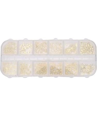 Stylish Nail Ornaments DIY Alloy Decorations for Fashionable Manicure Look 12 Grids for Different Needs Made of Quality Alloy Material Suitable for Household and Nail Salon Use - Buy Online on GoSupps.com