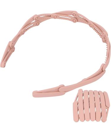 Retractable Folding Headbands Adjustable Pocket Non Slip Headpieces Compact Hair Hoops Hair Accessories for Girls Women (Light Pink) - Buy Online on GoSupps.com