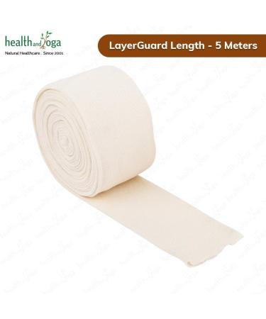 LayerGuard Cotton Stockinette Sleeve Roll - 4 Inch Width | Stretchable Raw Cotton | Sweat Absorbent Tubular Bandage for Comfortable Under/Over Cast Wear | Prevents Residue Build Up - Buy Online on GoSupps.com