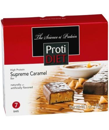 ProtiDIET Delicious Protein Bar | Nutritious Low Fat & Carb Snack With High Vitamins & Minerals | | Healthy & Energizing Small Meal | Assists In Weight Loss (Supreme Caramel)