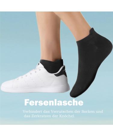 10 Pairs Cotton Sports Socks for Men & Women - Breathable Anti-Sweat Running Socks (White & Black) - Perfect for International Shipping - Buy Online on GoSupps.com