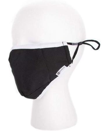 MIAMICA Fashion Cloth Face Mask - Houndstooth Black & White, Nose Wire, Double Layer, Adjustable Straps - Buy Online on GoSupps.com