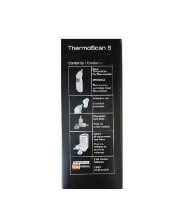 Braun Thermoscan 5 Ear Thermometer with 40 lens filters - Buy Online on GoSupps.com