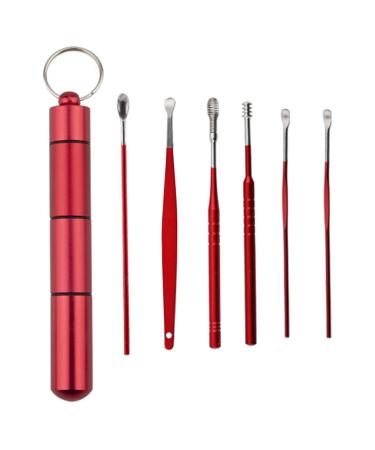FRCOLOR 1set Tool Steel Storage Portable Supplies Comfortable Pickers Picks Spoon Kit Cleansing Scoop Useful Stainless Clean Picking Ear Remover Travel for Removal Pick Case with Earwax