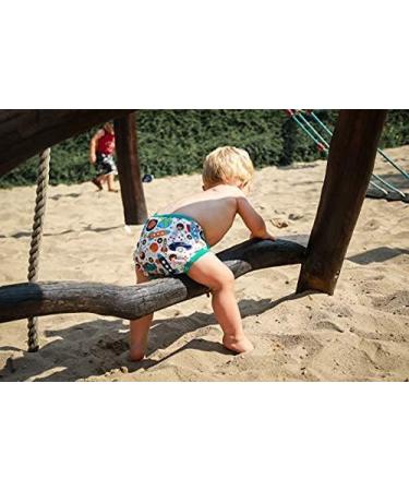 Petit Lulu Size 2 Powy Overpants (5-16 kg) | Washable Waterproof Baby Diaper Pants | Pint Buttons | One Size Fleet Diapers | Made in EU (Wild Strawberries) - Buy Online on GoSupps.com