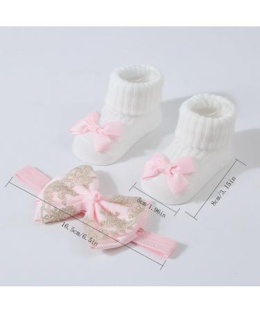 JSGHGDF Headbands Socks Set Elastic Hair Bands with Headwear Stylish Baby Knitted Socks for Newborns & Toddlers Yellow - Buy Online on GoSupps.com