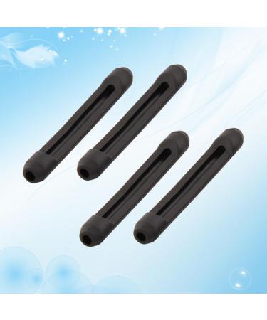 Gleavi Silicone Glasses Holder - 4 Pairs Non-Slip Ear Pads & Accessories for Sunglasses - Anti-Silicone Ear Clips - Black - Buy Online on GoSupps.com
