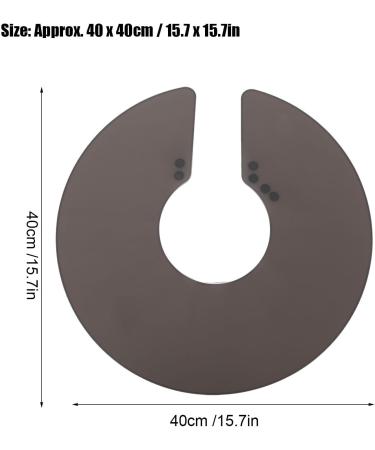 LIZEALUCKY Cutting Collar Silicone Waterproof Neck Wrap Guard for Haircut Professional Hairdressing Tool Hair Cutting Dyeing Pad Guide for Salon Stylist Home Use (Gray) - Buy Online on GoSupps.com