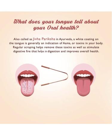 Sarveda Ayurvedic Copper Tongue Cleaner - Oral Health Tongue Scraper for Adults & Kids (1 Pack) - Buy Online on GoSupps.com