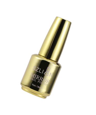 POPETPOP Spark Shiny Gel Nail luminous nail polis nail polish art for women metallic nail polish glitter nail polish mirror shine nail polish silver suit silver mirror Miss metallic color medium Golden