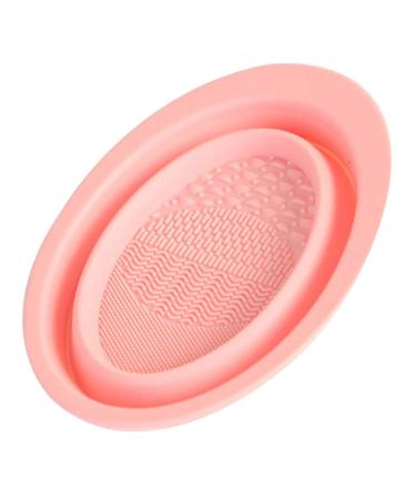 Lurrose make-up brush cleaning mat creative make-up brush cleaning clothes bowl silicone foldable brushes Easy clean e portable rash