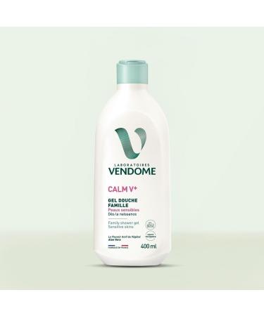 Laboratoires Vend me LABORATOIRES VEND ME - CALM V+ - Family Shower Gel - From Birth - High Tolerance - Gently Cleanses & Moisturizes - Enriched with Aloe Vera - Hypoallergenic Formula - Sensitive Skin - 400ml