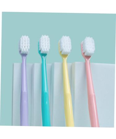 Bcoath 4 Party Toothbrush Set - Soft Cotton Bristles for Adults - Gentle Body Care Toothbrushes - Buy Online on GoSupps.com