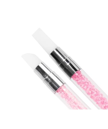 Emmi Nail Silicone Brush Set 5 Pcs for Gel Nails 3D & UV Art | Disinfected & Perfect for Color Gels - Buy Online on GoSupps.com