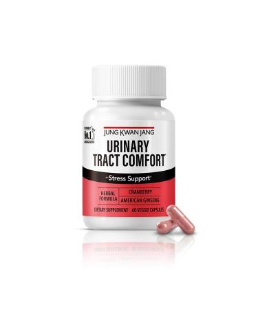 JungKwanJang Urinary Tract Comfort Formula with Parcran Cranberry 500mg American Ginseng 143mg - Urinary Tract Health Support Supplement - 60 Capsules for Women and Men - Buy Online on GoSupps.com
