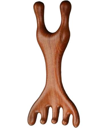 Peigne en bois de santal Grattoir nasal en bois de cerf Grattoir nasal en bois de santal tendance en bois de cerf dents larges Peigne grenouille en bois de cerf - Buy Online on GoSupps.com