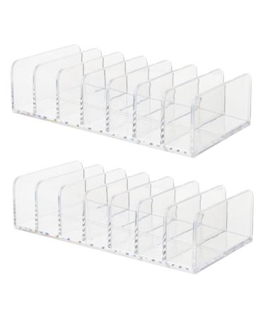 Didiseaon Pressed Powder Rack 2pcs Cosmetic Bracket Home Cosmetic Holder Multi-grid Rack Cosmetic Storage Rack Makeup Blush