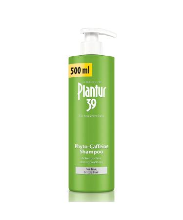 Plantur 39 Caffeine Shampoo 500ml with Dispenser Prevents and Reduces Hair Loss | Set with Conditioner for Fine Brittle Hair | Unique Galenic Formula Supports Hair Growth