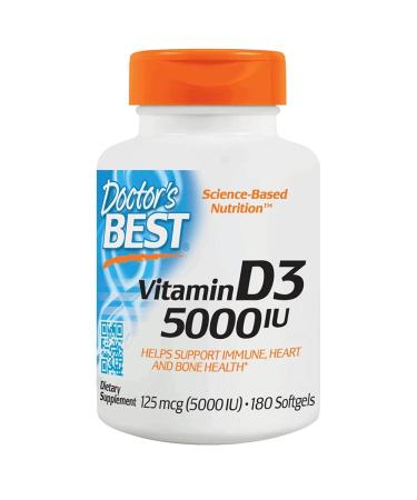 Doctor's Best Best Vitamin D3 5000IU 180 SG
