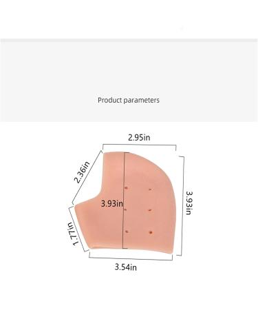 Silicone Heel Cups & Protectors for Dry Cracked Heels - Pain Relief for Plantar Fasciitis | Universal Size for Men & Women - 4 Pairs - Buy Online on GoSupps.com