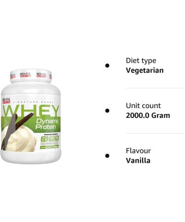 Medi-Evil Nutrition Whey Dynamic Protein Vanilla Cream Flavour 2kg 66 Servings Whey Protein Powder for Muscle Growth Vegetarian Vanilla 66 Servings (Pack of 1) - Buy Online on GoSupps.com
