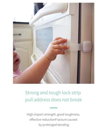 RENAISSANT Child Safety Locks - 12 Pack Adjustable Baby Proof Cabinet Latches for Cupboard, Drawer, Oven, Fridge, Toilet Seats - No Drilling Needed - Buy Online on GoSupps.com