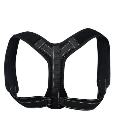 FRCOLOR Belt Straightener Adjustable Brace Posture Brace Body Posture Poster Posture Correcter Belt Tape Seat Belt L Black