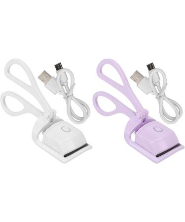 USB Electric Heated Eyelash Curler Heated Eyelash Curler Professional Eyelash Curler Electric Eyelash Curler Heated Eyelash Curler eyelash curler for beautifully curled eyelashes(White pearl) - Buy Online on GoSupps.com