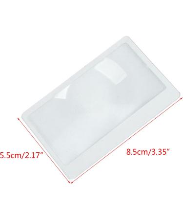 Portable Pocket Wallet Credit Card Sized Glass 3X Fresnel- Reading Magnifier Lens Birthday Parents - Buy Online on GoSupps.com