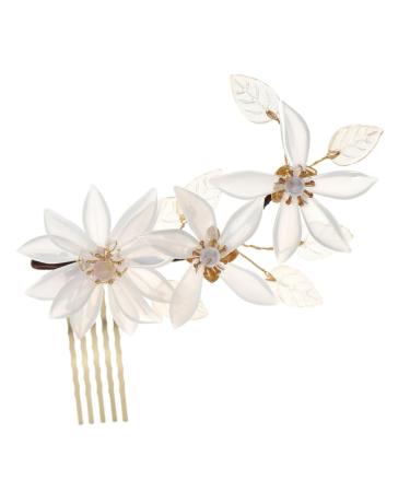 DOITOOL bridal comb girl decorate vintage hair accessories New Chinese style crystal hair comb bride cheongsam Hair up flower girl crystal bridal hair comb alloy headgear pearl wedding