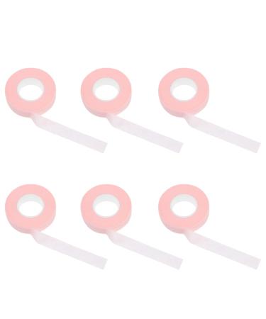 Beavorty 6 Rolls Grafting eyelash tape lash extension tapes adhesive eyelash tapes eyelash tapes dispenser cosmetology supplies Eye Protective Tape non-woven fabric extension pad with hole