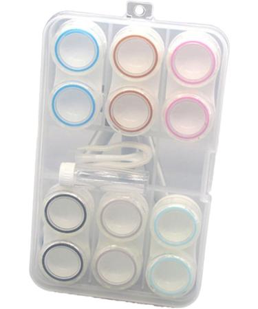 Buy HOMSFOU 6pcs Contact Lens Case Set | Durable Lens Holders with O-Ring - Perfect for Travel & Storage - Buy Online on GoSupps.com