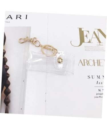  BIUDECO Hanging Pendant Lipstick Holder Lip Pouch Lip Gloss Holder Clear Lipstick Stand Travel Keychain Clear Container - Buy Online on GoSupps.com