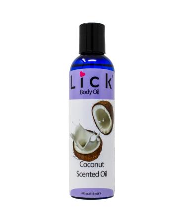 LICK Coconut Scented Body Oil - Vitamin E Infused Moisturizing & Hydrating Body Oil Gel for Women Soothing Aromatherapy Experience - Antioxidant Protection Natural & Gentle Body Oil