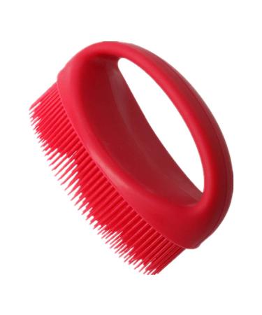 liyao Exfoliating body brush  body scrubber  silicone shower brush  Easy to clean  good foaming effect  durable  more hygienic than traditional loofah  easy to use Red