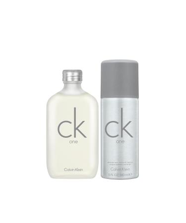 Calvin Klein CK One Eau de Toilette Citrus Unisex Fragrance With Notes of Green Tea Bergamot Cardamom Violet & Amber Luxury Unisex Perfumes Long Lasting Fragrance 2 piece set (3.3 fl oz. + 5 fl oz.) - Buy Online on GoSupps.com