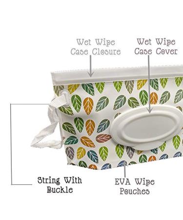 2 Pack Portable Wet Wipe Pouch Bags Set - Reusable & Refillable Travel Holder Cases - Buy Online on GoSupps.com