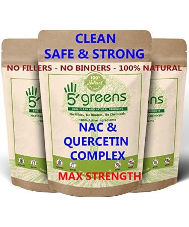 NAC N-Acetyl-Cysteine & Quercetin VIT C Complex 1600mg High Strength Per Serving 120 Vegan Friendly Capsules- No Fillers or Binders Nac Quercetin VIT C Complex - Buy Online on GoSupps.com